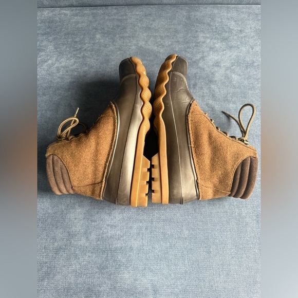 Sperry Avenue Duck Boots Men’s SZ 8 Rubber Lace Up Wool Outdoor Brown Hiking - Picture 6 of 9